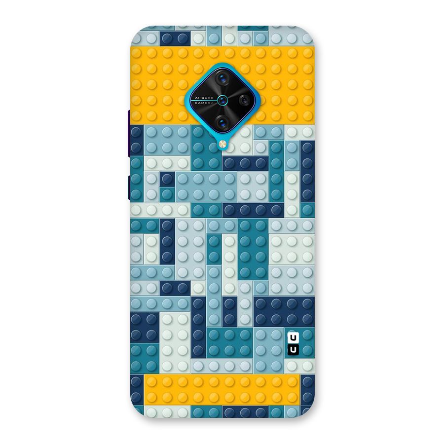 Blocks Blues Back Case for Vivo S1 Pro