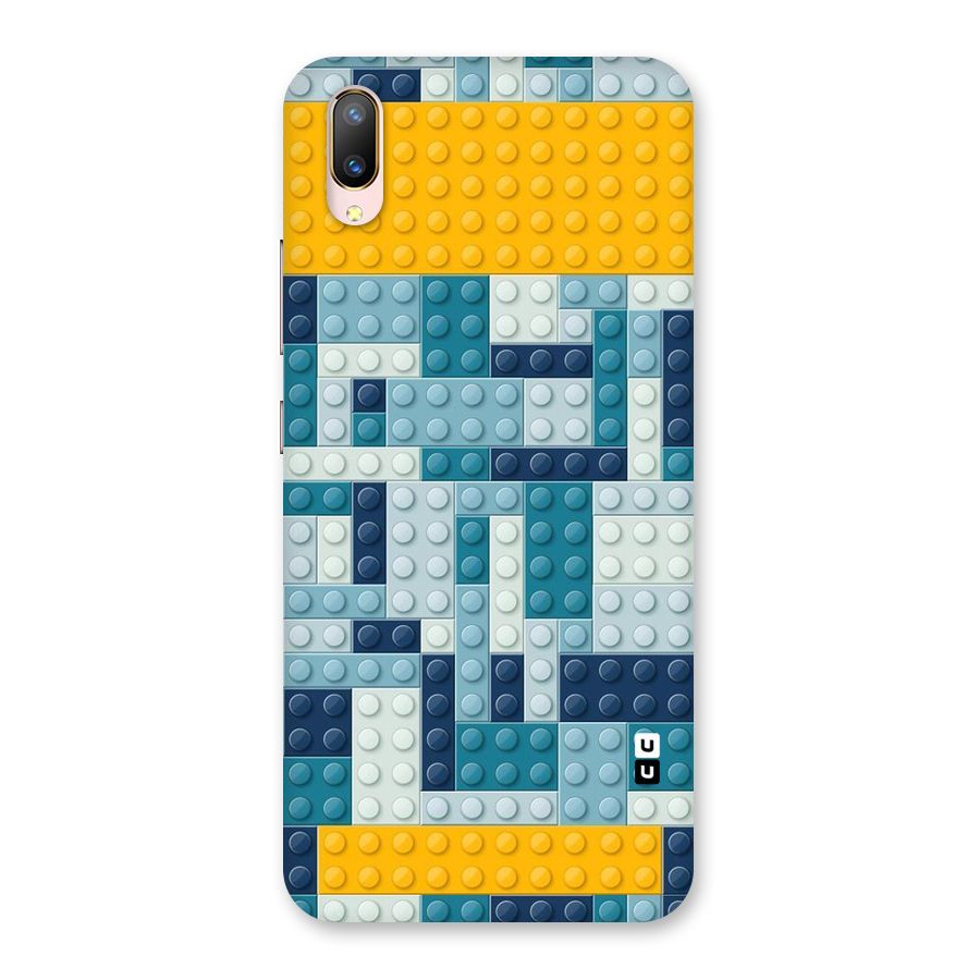 Blocks Blues Back Case for Vivo V11 Pro