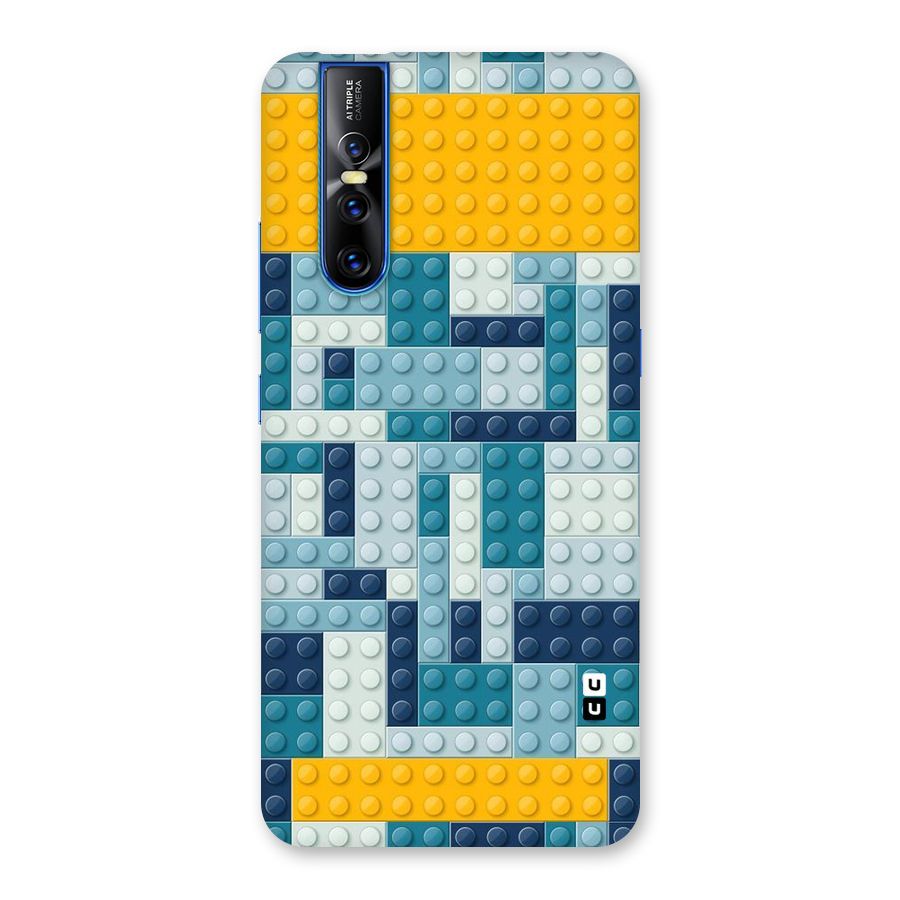 Blocks Blues Back Case for Vivo V15 Pro