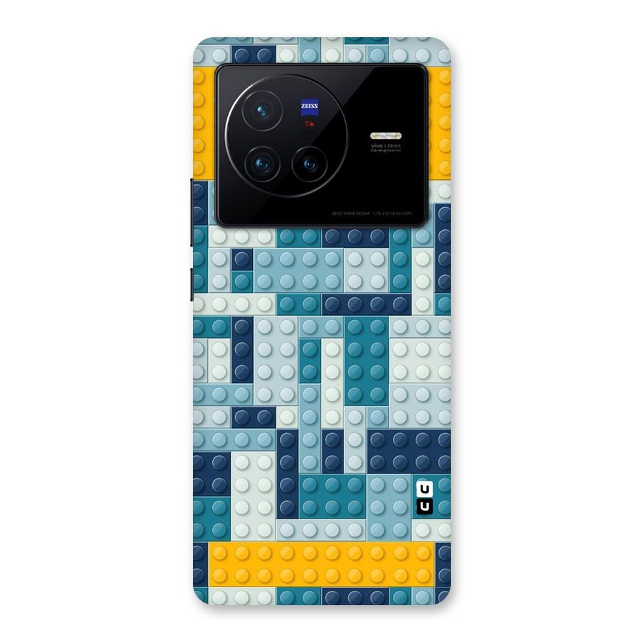 Blocks Blues Back Case for Vivo X80