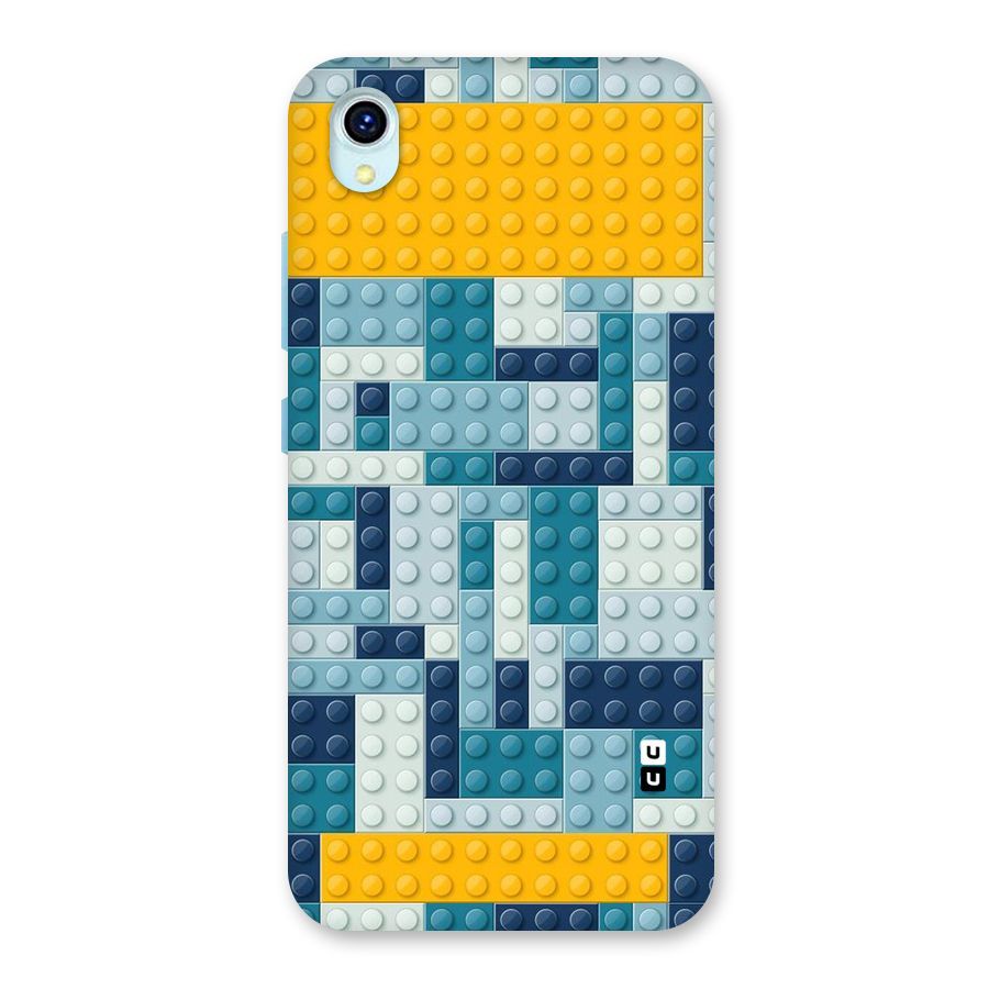 Blocks Blues Back Case for Vivo Y1s