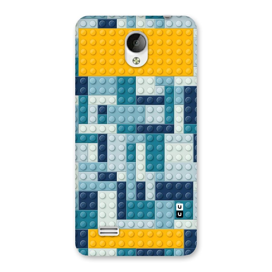 Blocks Blues Back Case for Vivo Y21