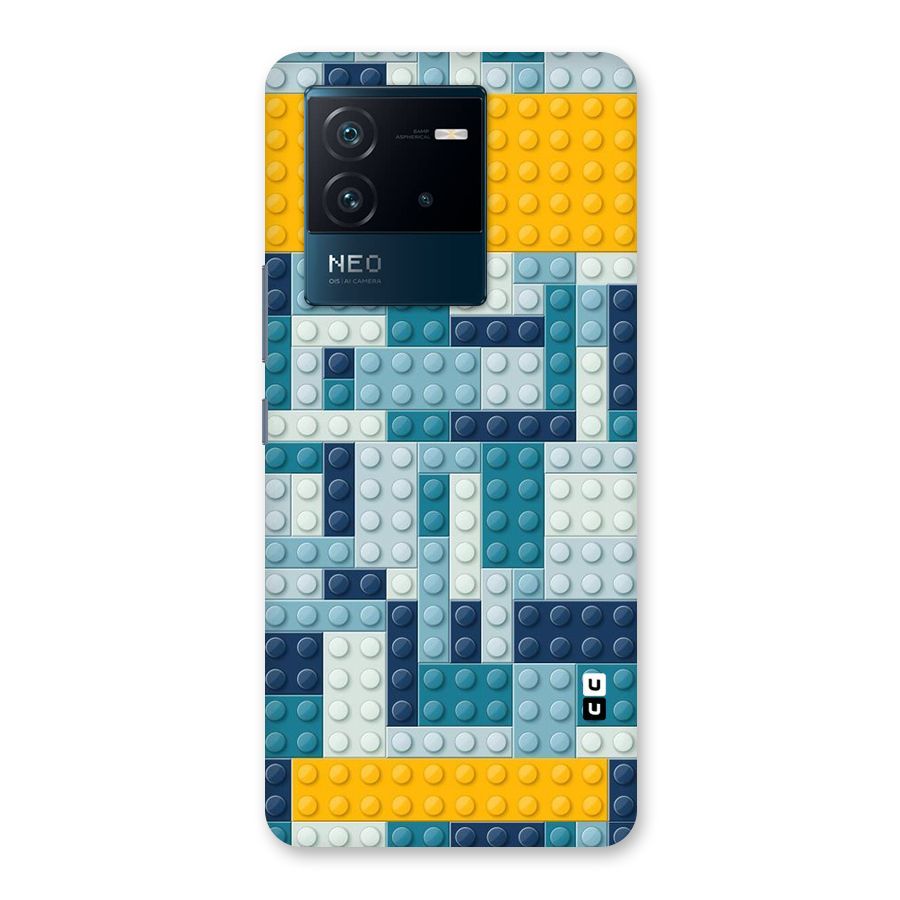 Blocks Blues Back Case for Vivo iQOO Neo 6 5G