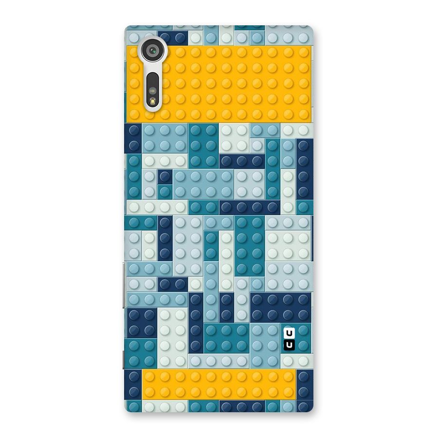 Blocks Blues Back Case for Xperia XZ