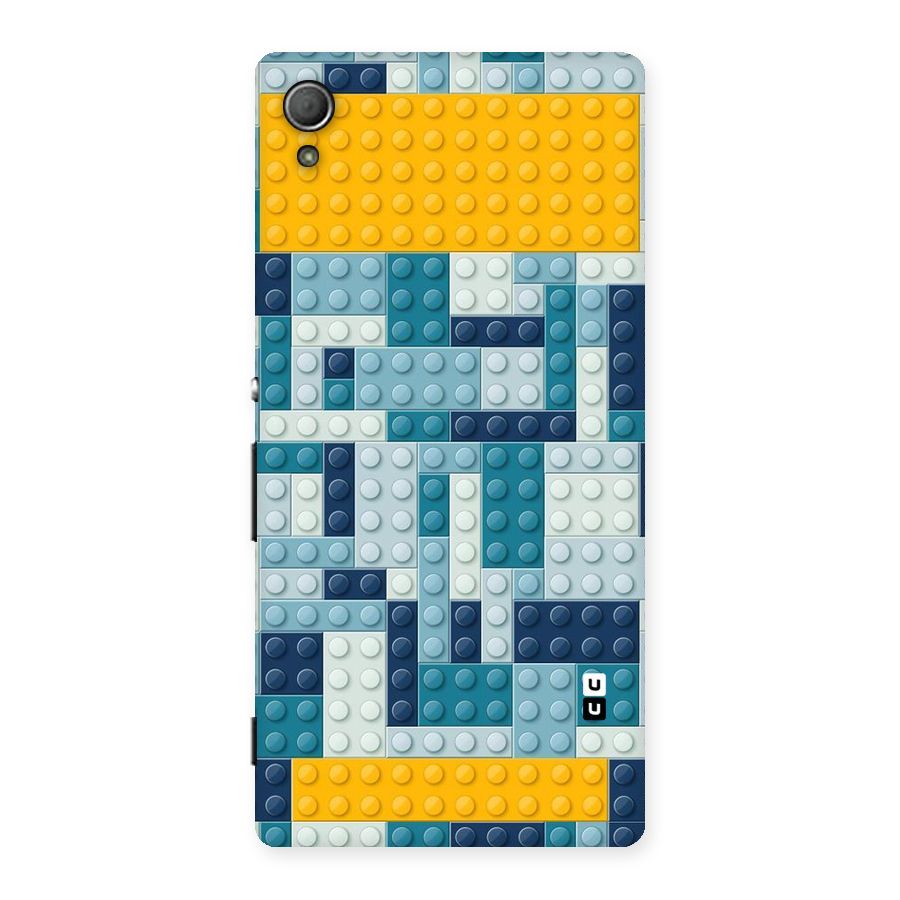 Blocks Blues Back Case for Xperia Z3 Plus