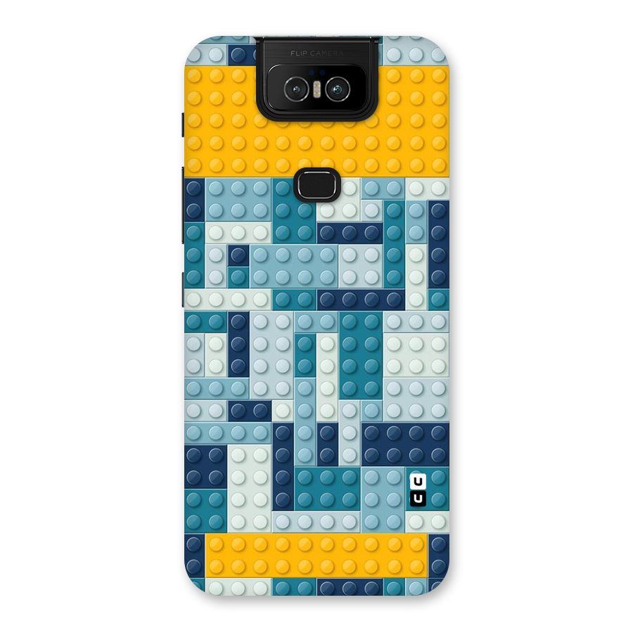 Blocks Blues Back Case for Zenfone 6z