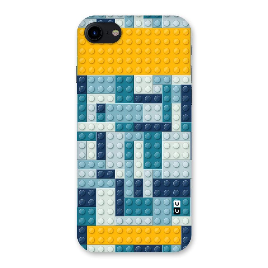 Blocks Blues Back Case for iPhone SE 2020
