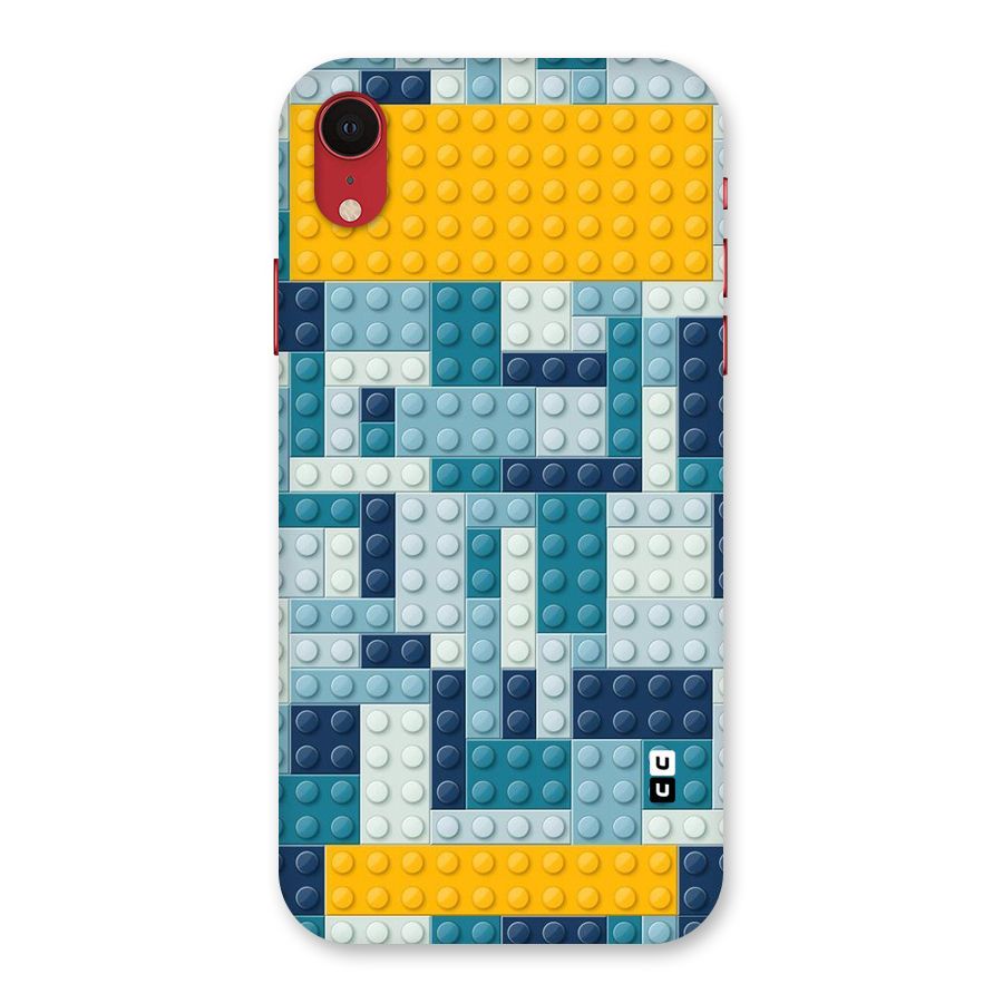 Blocks Blues Back Case for iPhone XR