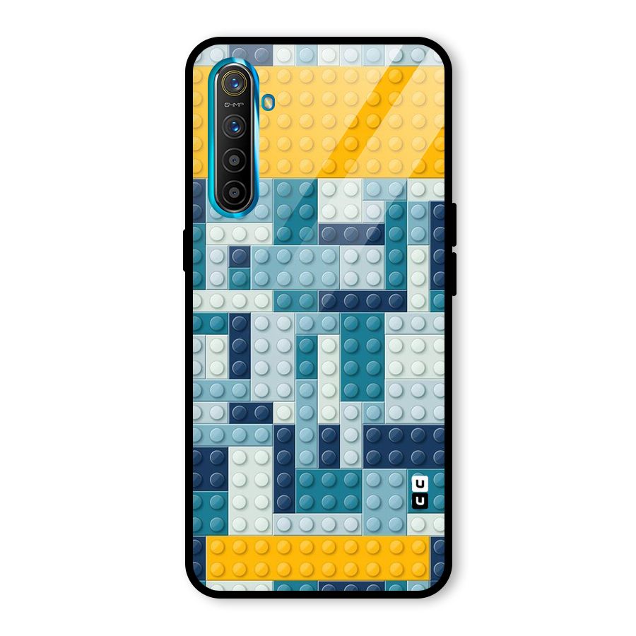 Blocks Blues Glass Back Case for Realme X2