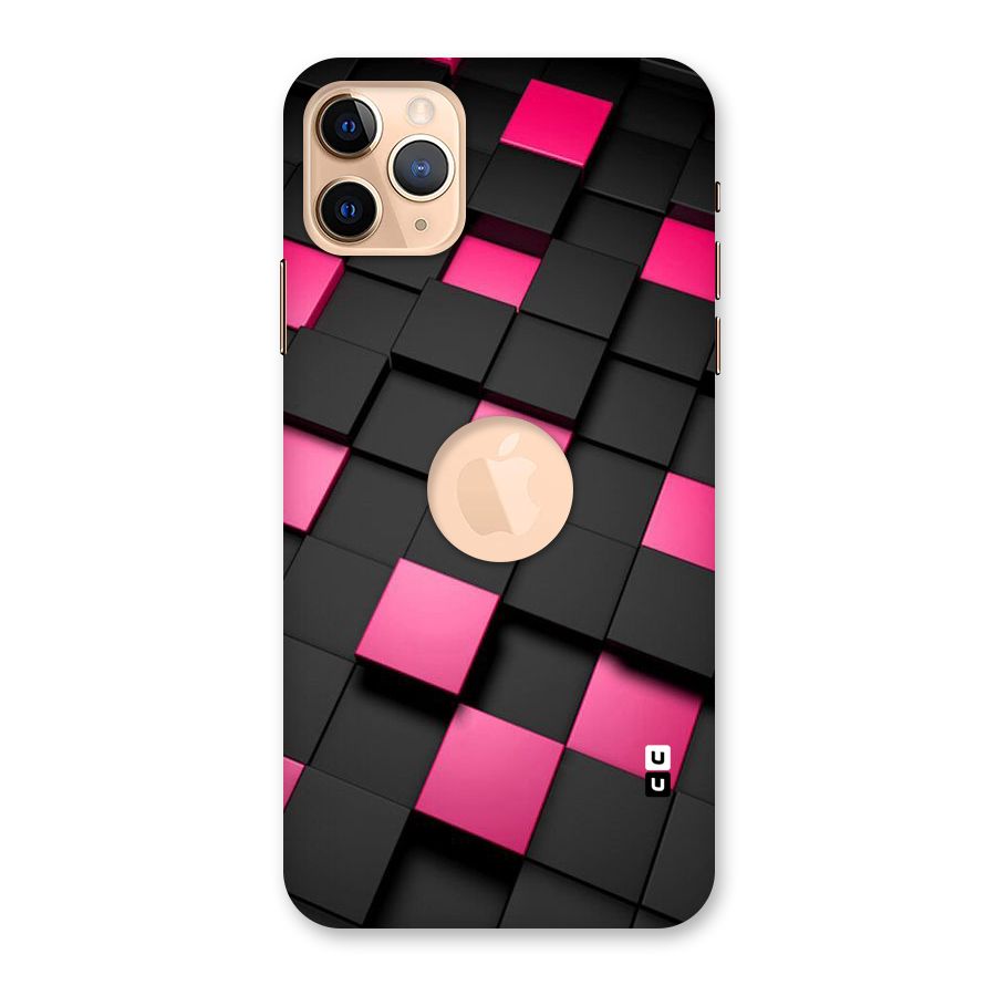 Blocks Diagonal Back Case for iPhone 11 Pro Max Logo Cut
