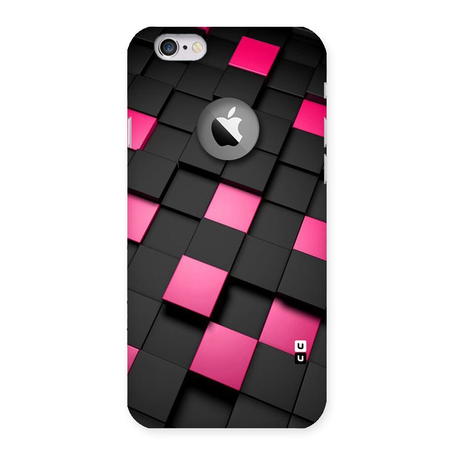 Blocks Diagonal Back Case for iPhone 6 Logo Cut