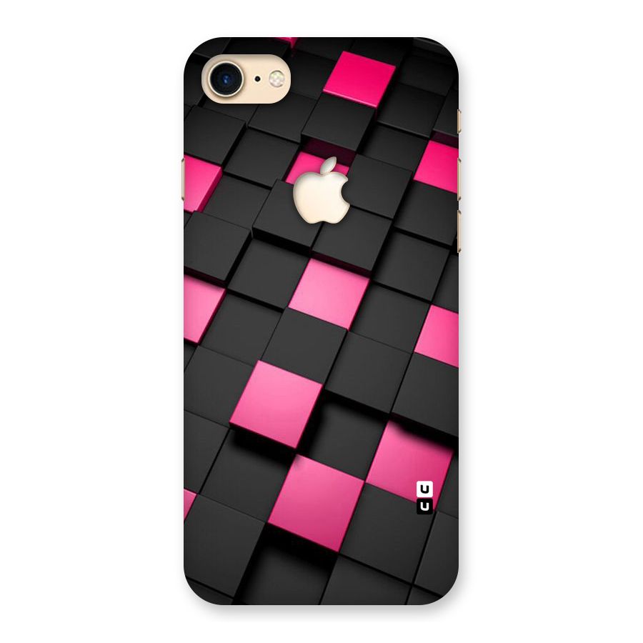 Blocks Diagonal Back Case for iPhone 7 Apple Cut