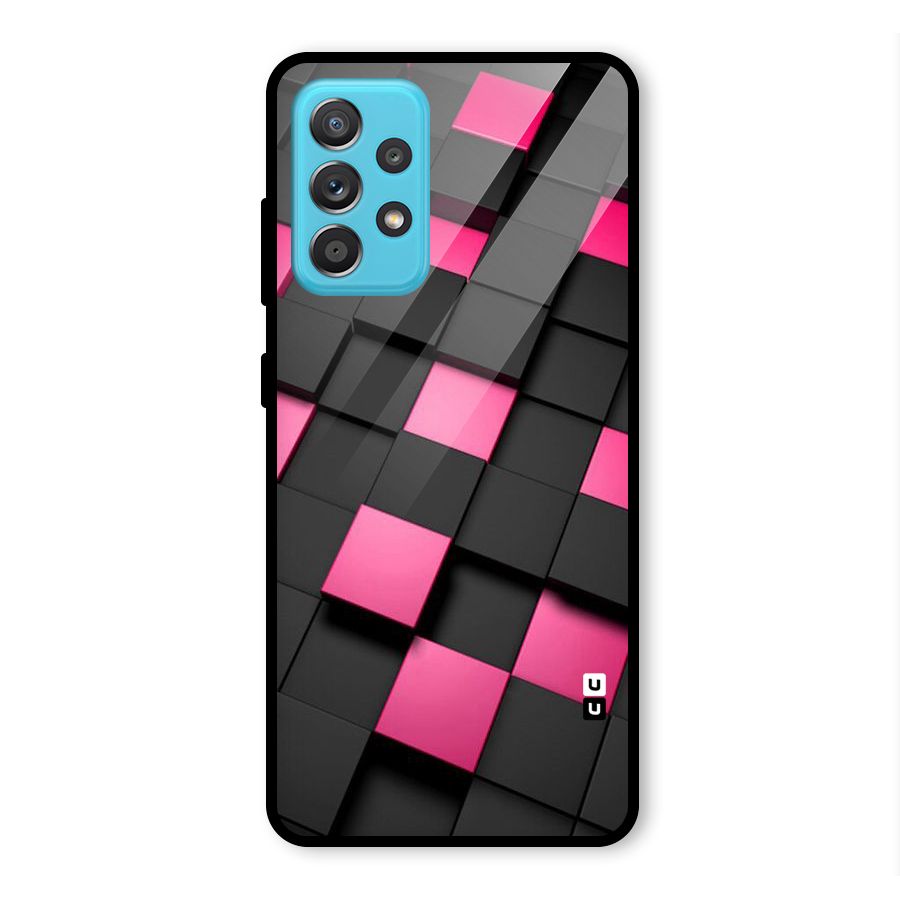 Blocks Diagonal Glass Back Case for Galaxy A52