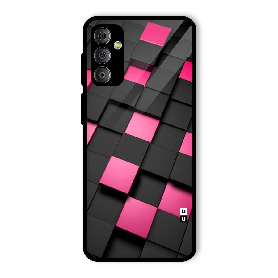 Blocks Diagonal Glass Back Case for Galaxy F23