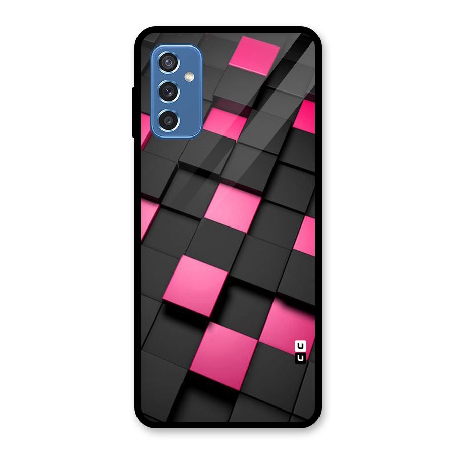 Blocks Diagonal Glass Back Case for Galaxy M52 5G