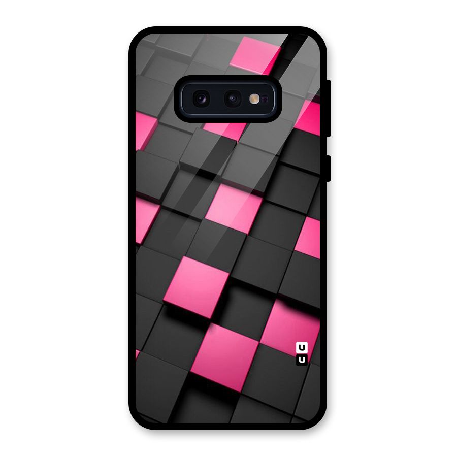 Blocks Diagonal Glass Back Case for Galaxy S10e