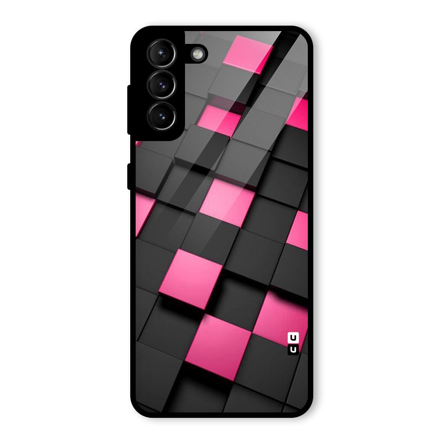Blocks Diagonal Glass Back Case for Galaxy S21 Plus
