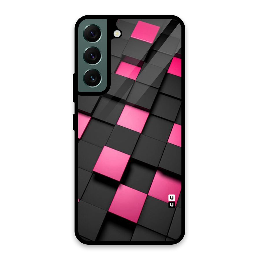 Blocks Diagonal Glass Back Case for Galaxy S22 5G