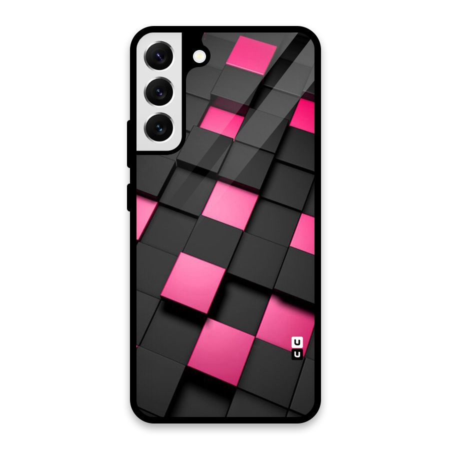 Blocks Diagonal Glass Back Case for Galaxy S22 Plus 5G