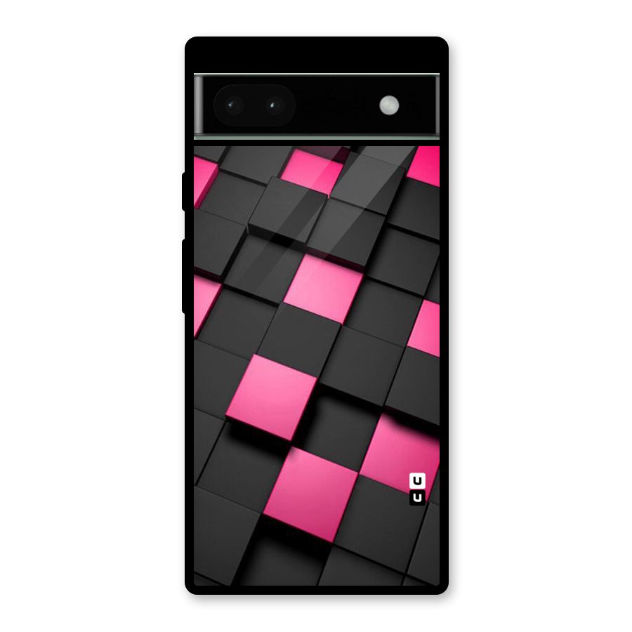Blocks Diagonal Glass Back Case for Google Pixel 6a