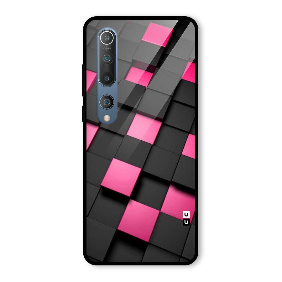 Blocks Diagonal Glass Back Case for Mi 10