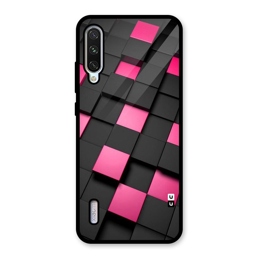 Blocks Diagonal Glass Back Case for Mi A3