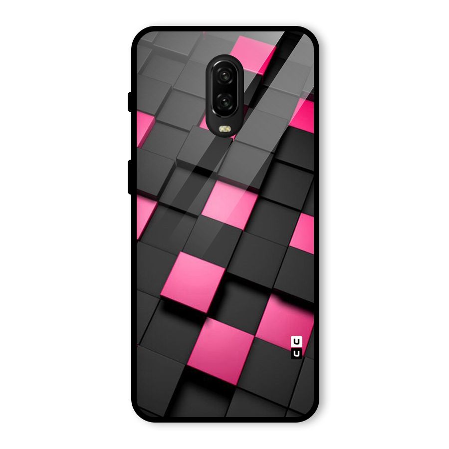 Blocks Diagonal Glass Back Case for OnePlus 6T