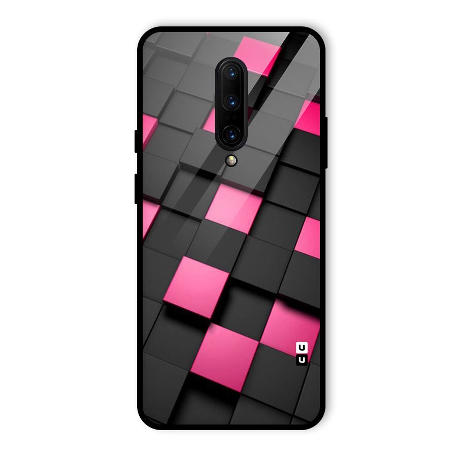 Blocks Diagonal Glass Back Case for OnePlus 7 Pro