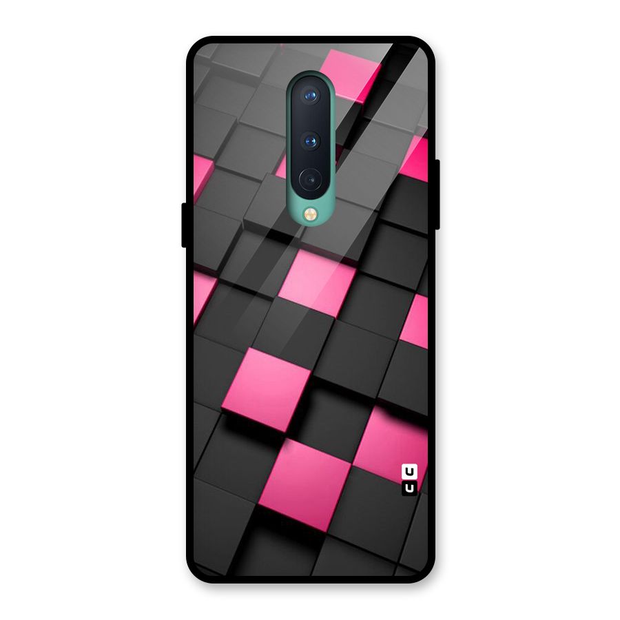 Blocks Diagonal Glass Back Case for OnePlus 8