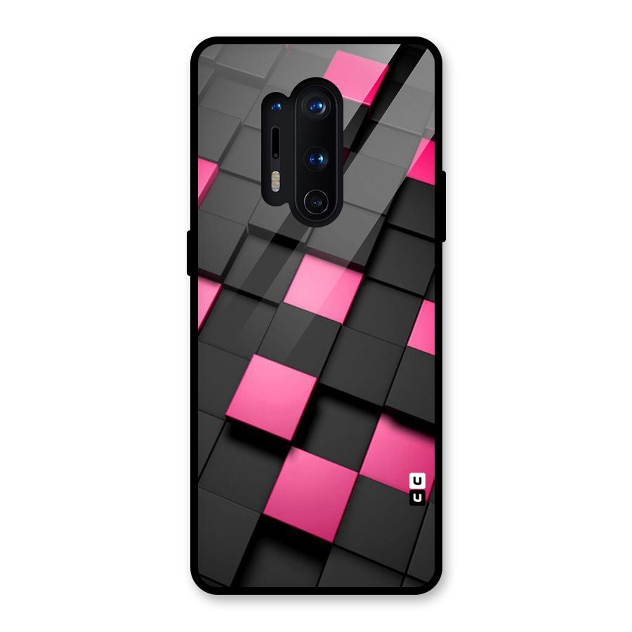 Blocks Diagonal Glass Back Case for OnePlus 8 Pro