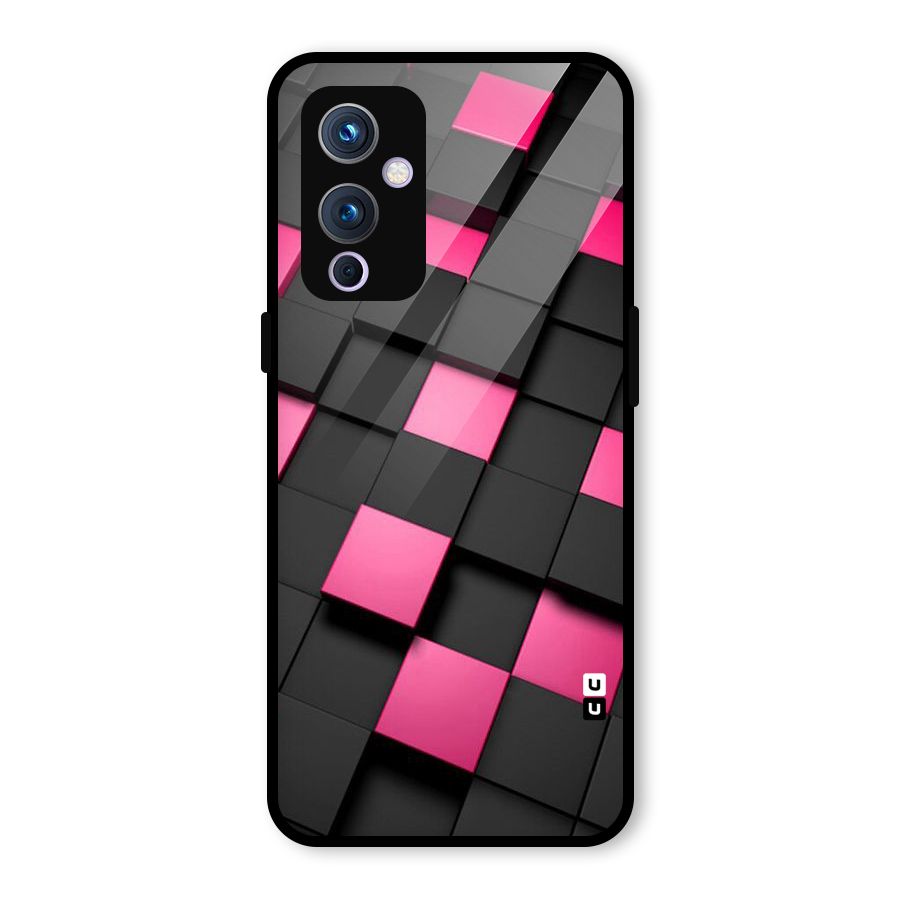 Blocks Diagonal Glass Back Case for OnePlus 9