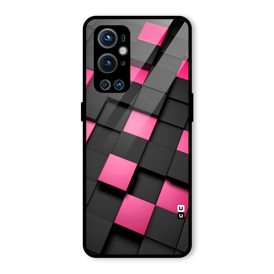 Blocks Diagonal Glass Back Case for OnePlus 9 Pro
