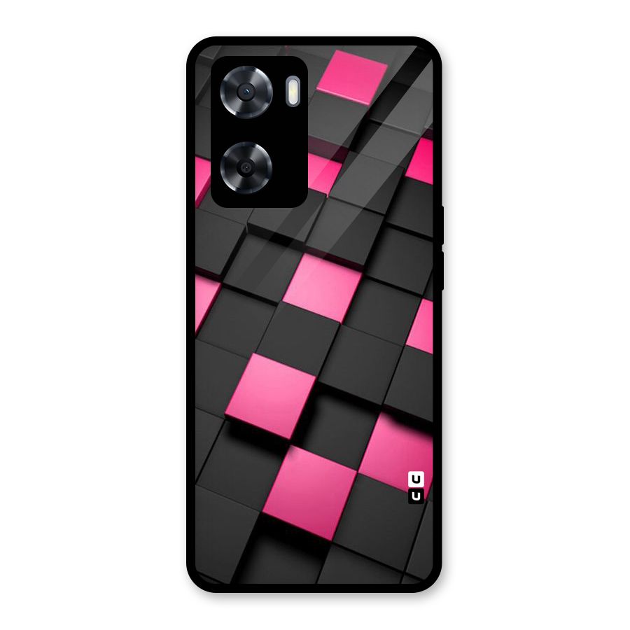 Blocks Diagonal Glass Back Case for Oppo A57 2022