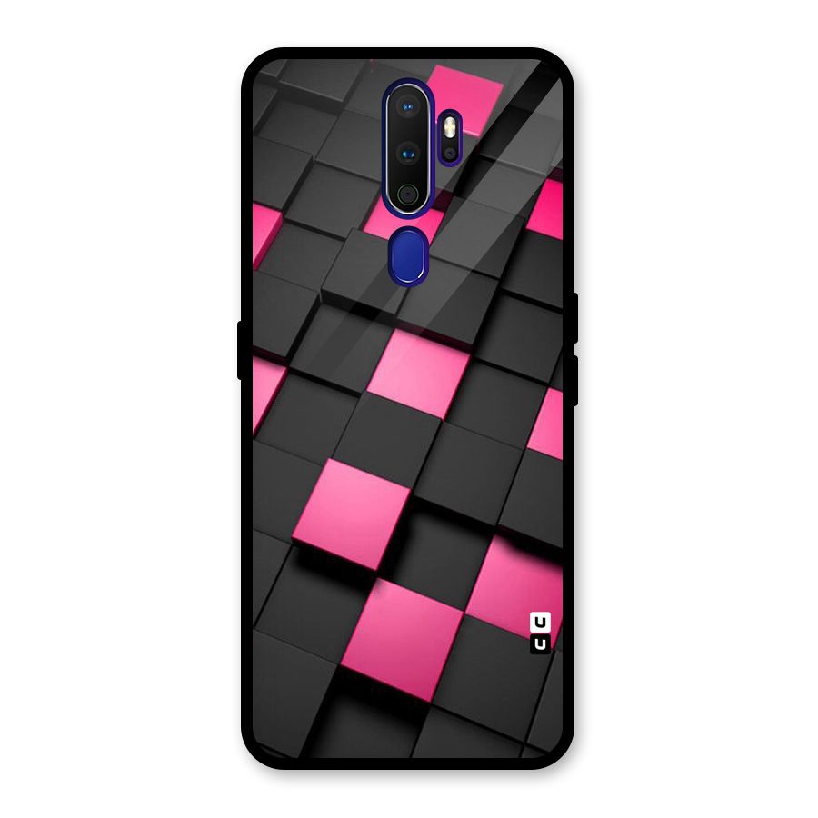 Blocks Diagonal Glass Back Case for Oppo A9 (2020)