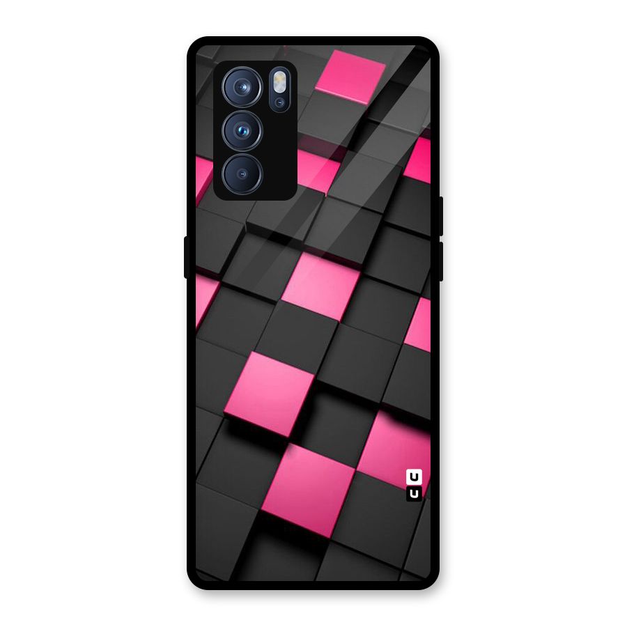Blocks Diagonal Glass Back Case for Oppo Reno6 Pro 5G