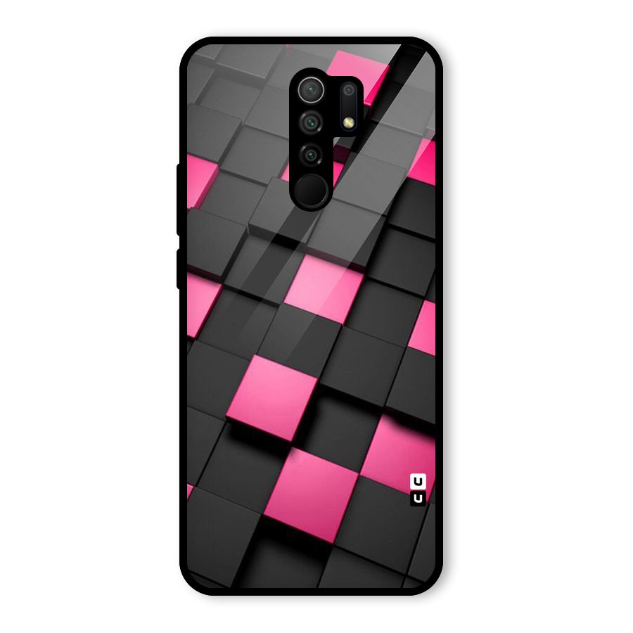 Blocks Diagonal Glass Back Case for Poco M2