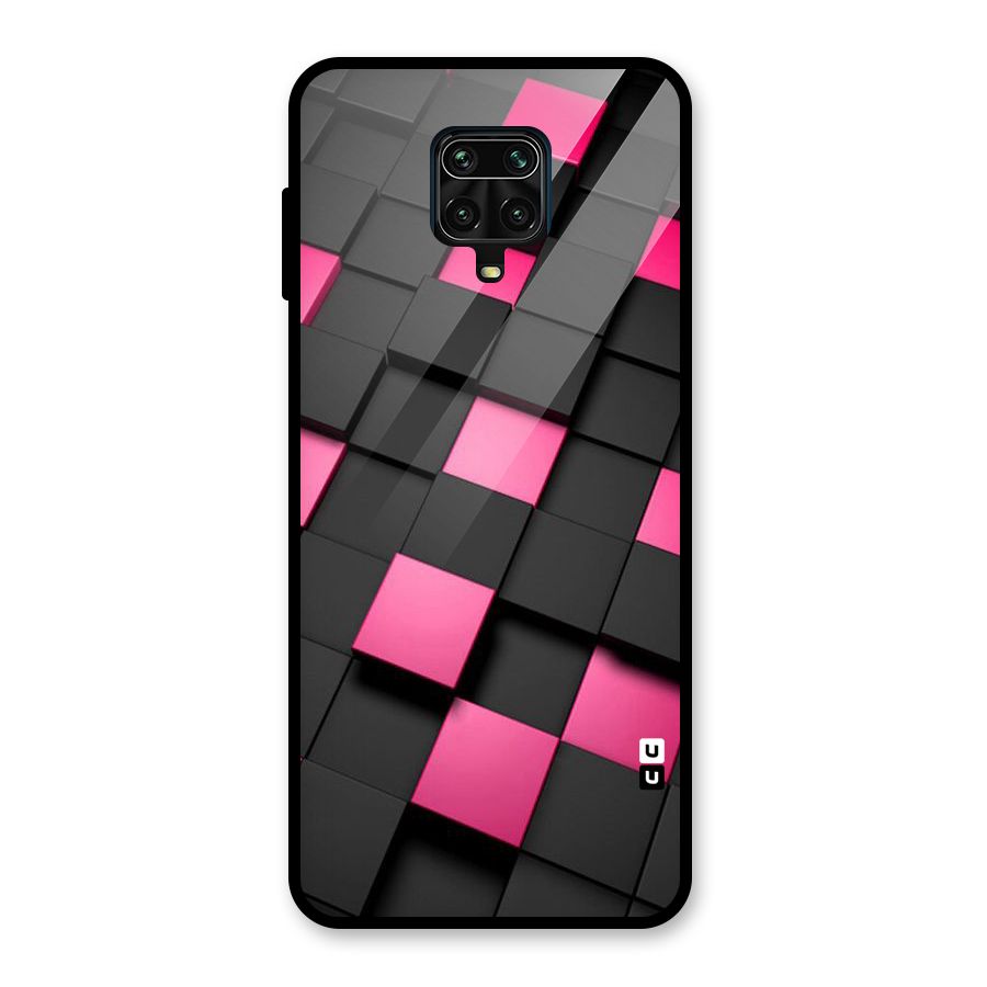 Blocks Diagonal Glass Back Case for Poco M2 Pro