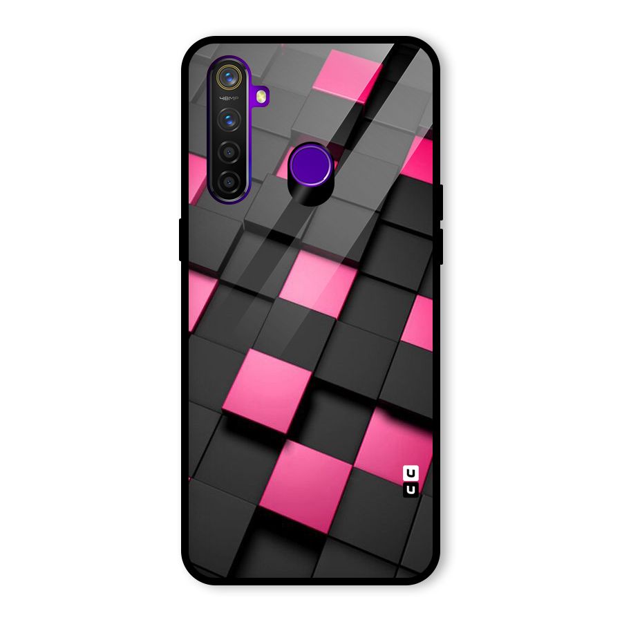 Blocks Diagonal Glass Back Case for Realme 5 Pro