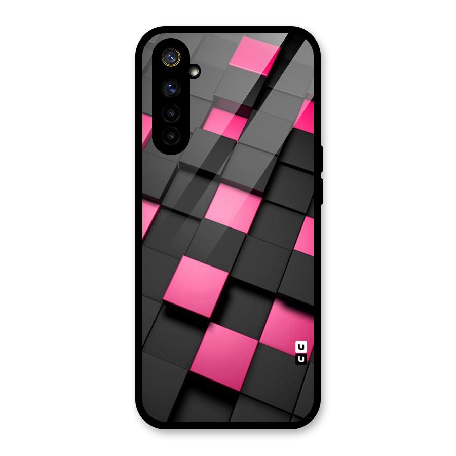 Blocks Diagonal Glass Back Case for Realme 6i