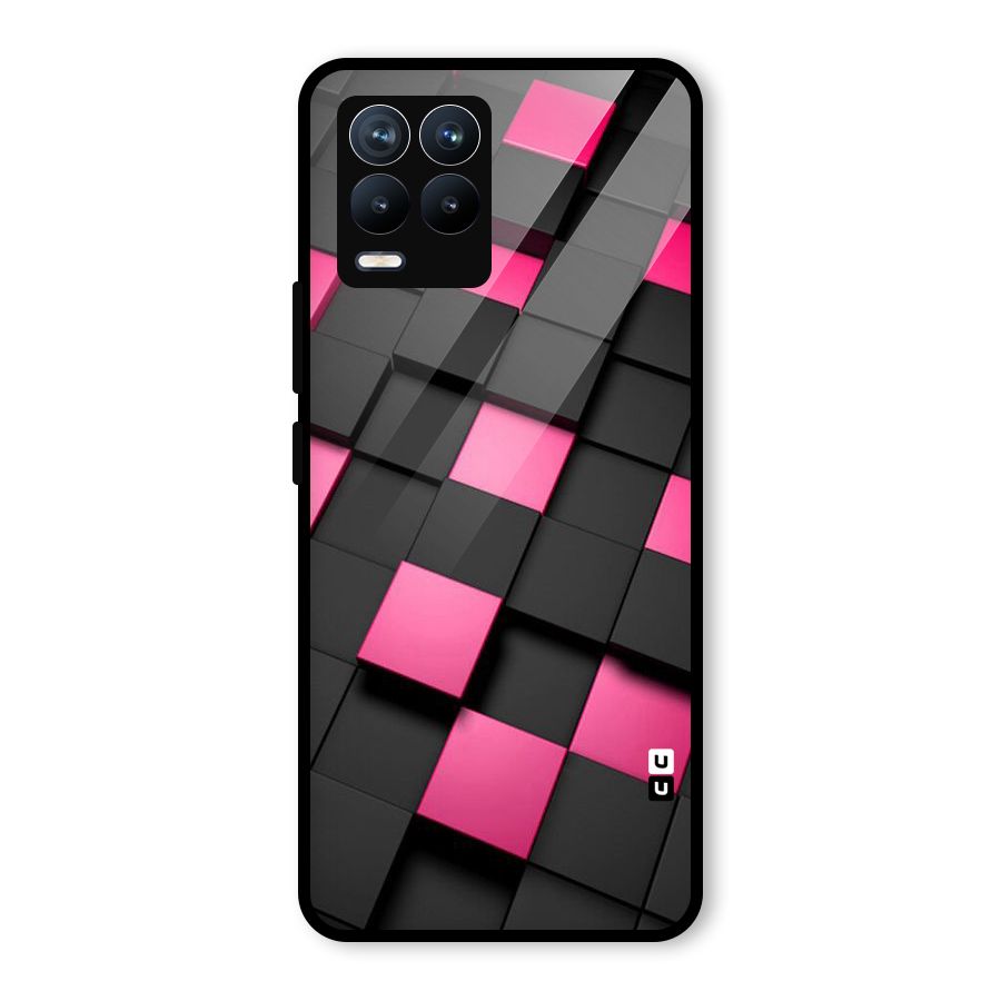 Blocks Diagonal Glass Back Case for Realme 8