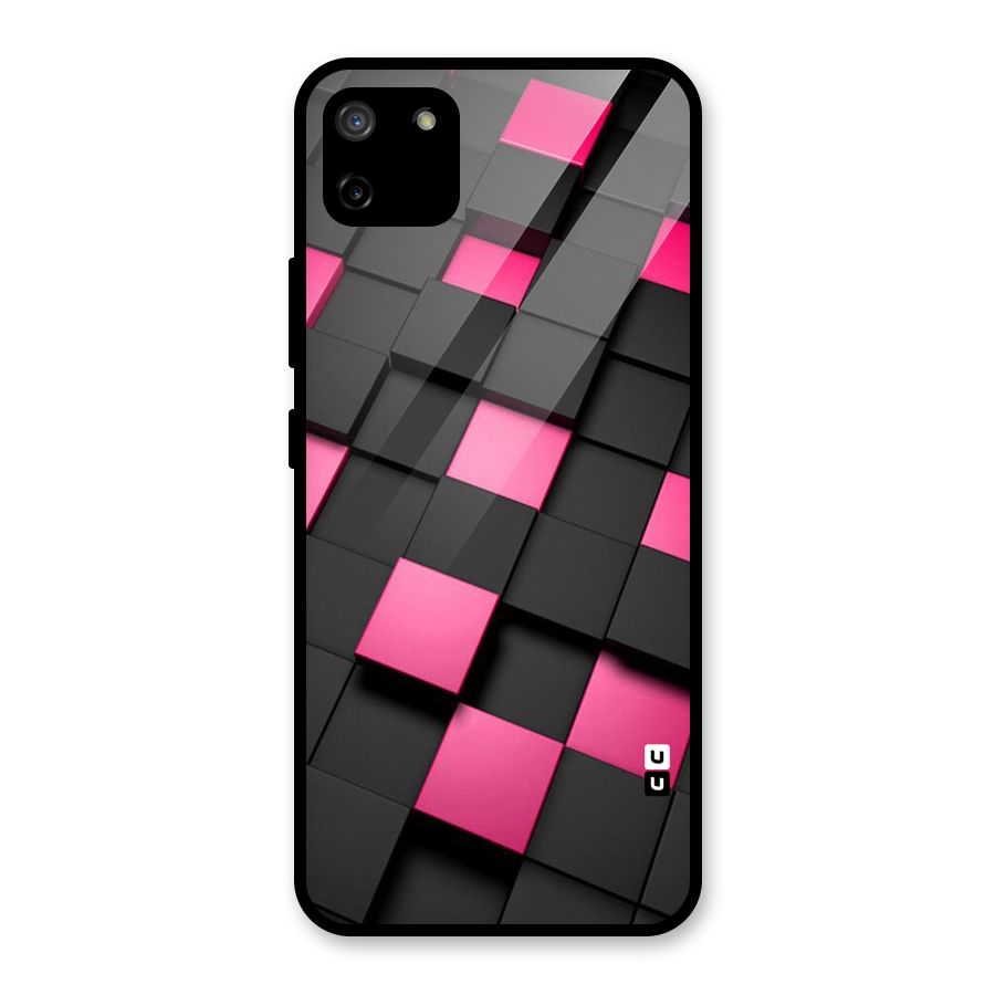 Blocks Diagonal Glass Back Case for Realme C11