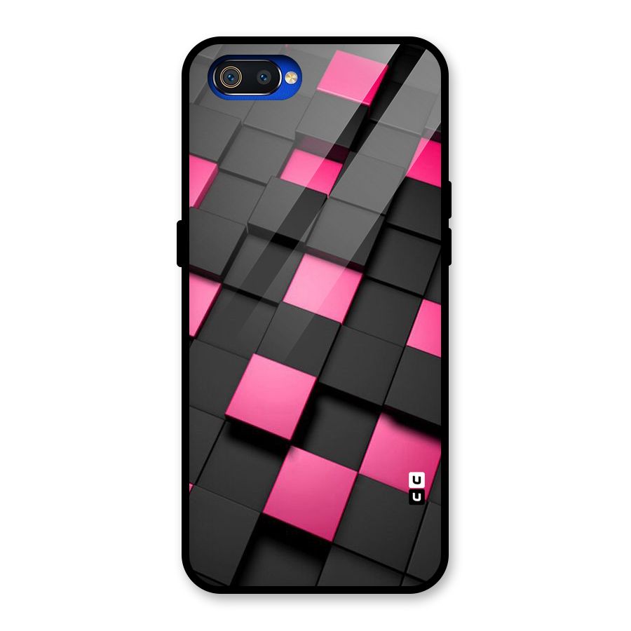 Blocks Diagonal Glass Back Case for Realme C2