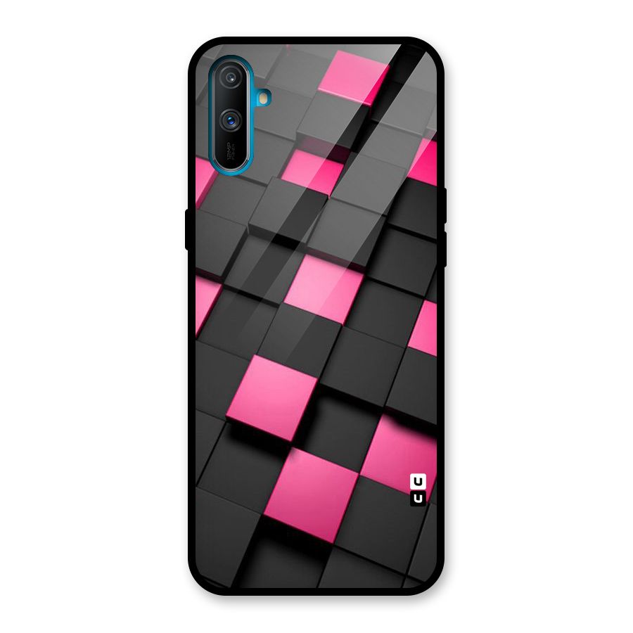 Blocks Diagonal Glass Back Case for Realme C3