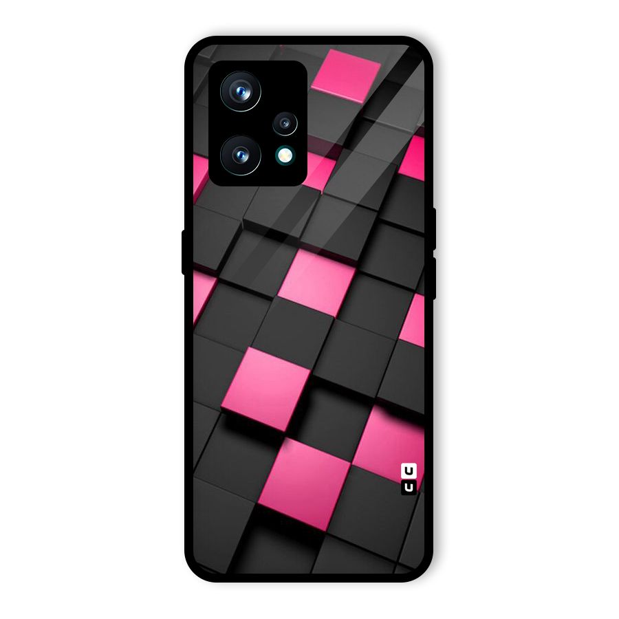 Blocks Diagonal Glass Back Case for Realme Narzo 50 Pro