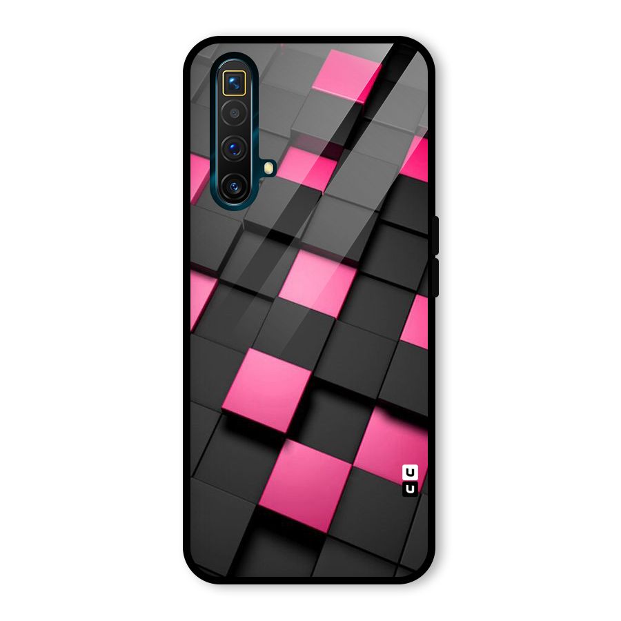 Blocks Diagonal Glass Back Case for Realme X3