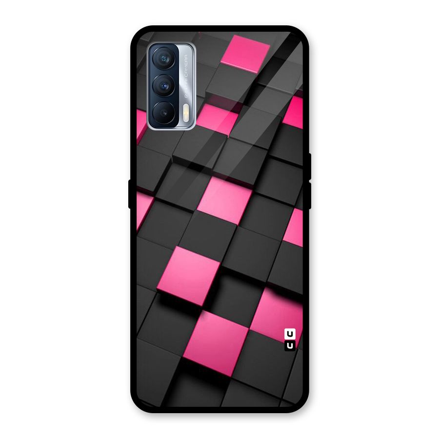 Blocks Diagonal Glass Back Case for Realme X7