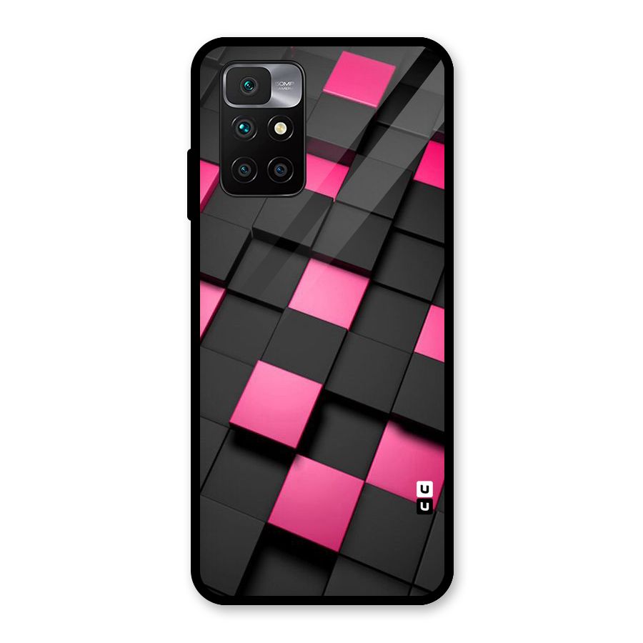 Blocks Diagonal Glass Back Case for Redmi 10 Prime