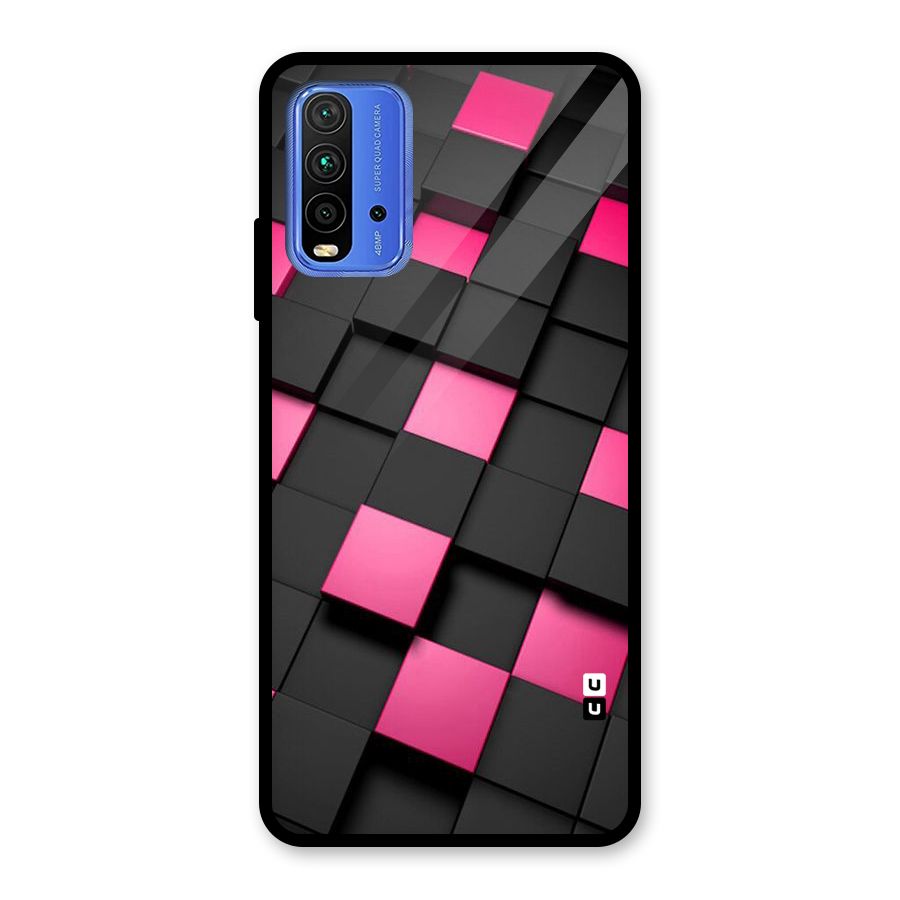 Blocks Diagonal Glass Back Case for Redmi 9 Power