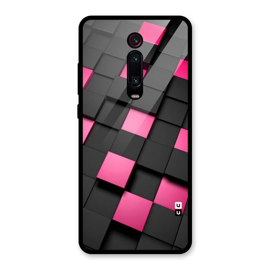 Blocks Diagonal Glass Back Case for Redmi K20 Pro