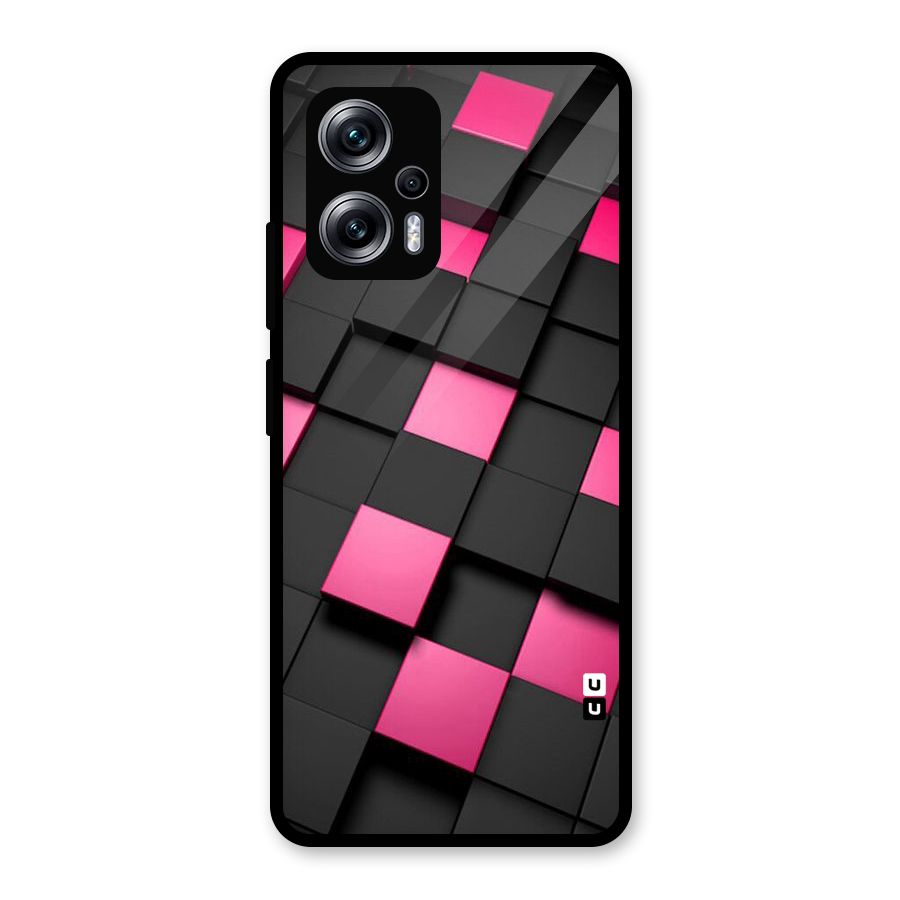 Blocks Diagonal Glass Back Case for Redmi K50i